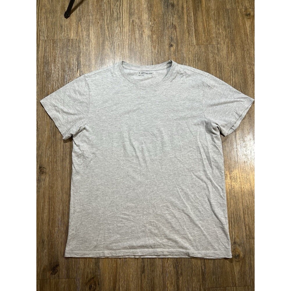 AMERICAN GIANT T Shirt Large Men Slub Cotton Gray Crew Made in USA